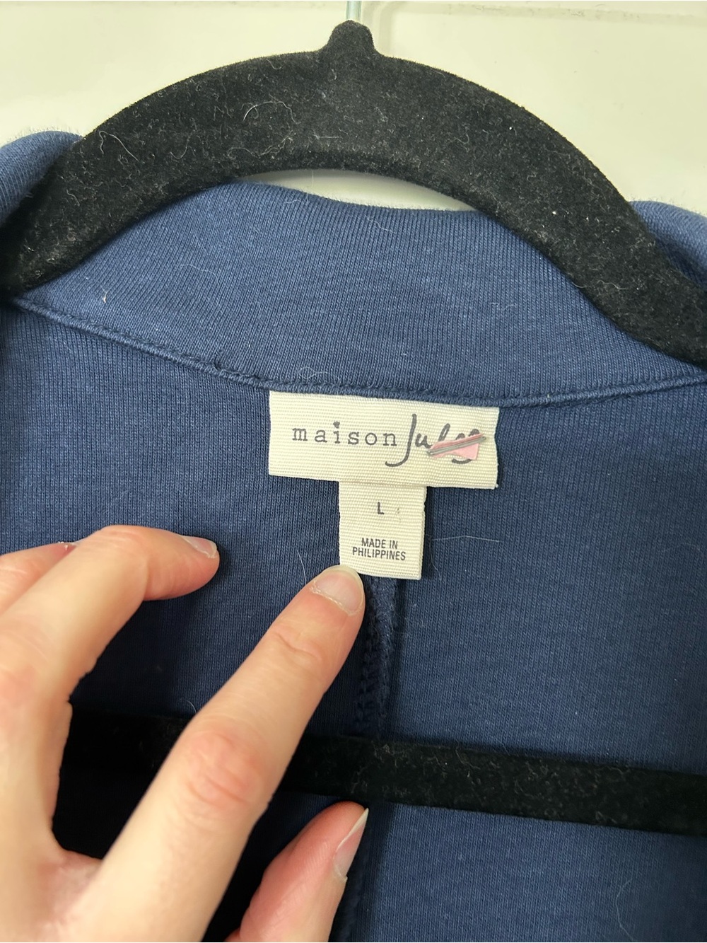Maison Jules Navy Open-Front Blazer - Picture 3 of 7